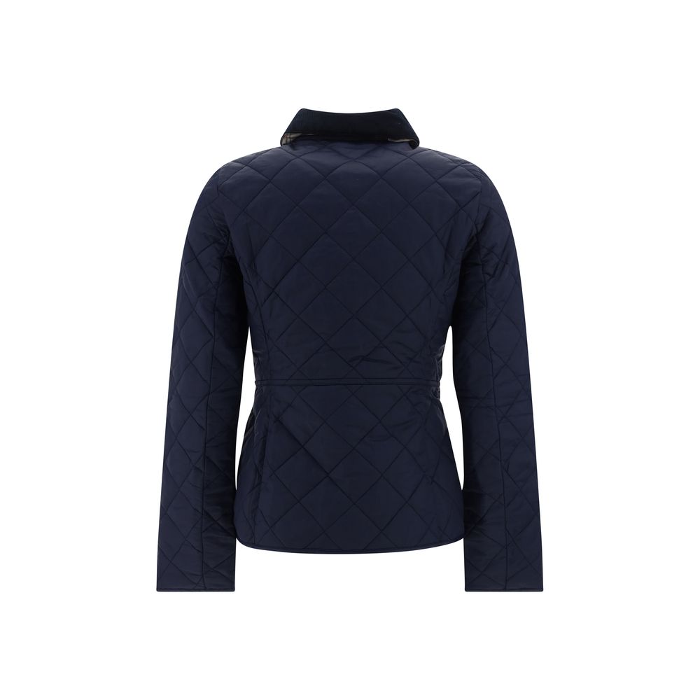 Blue Polyester Coat - ventzia