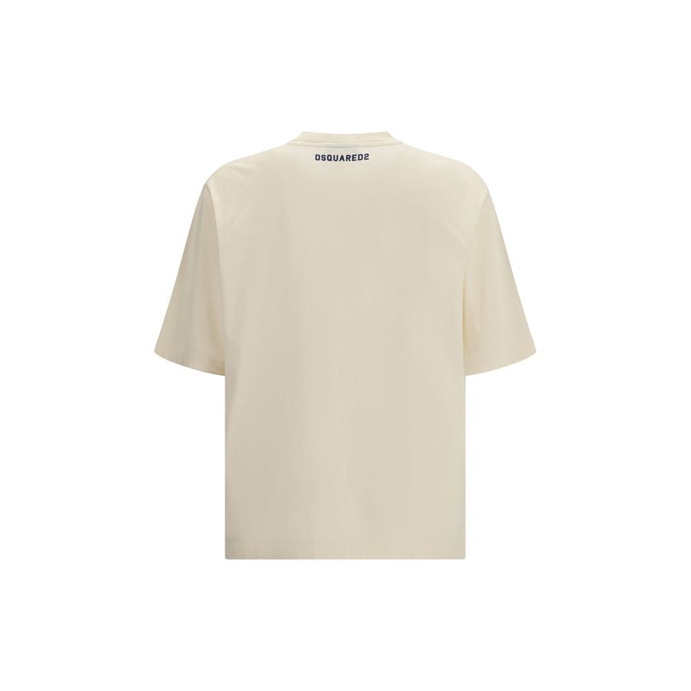 Beige Cotton T-Shirt - ventzia