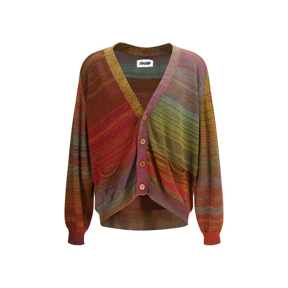 Multicolor Cotton Cardigan - ventzia