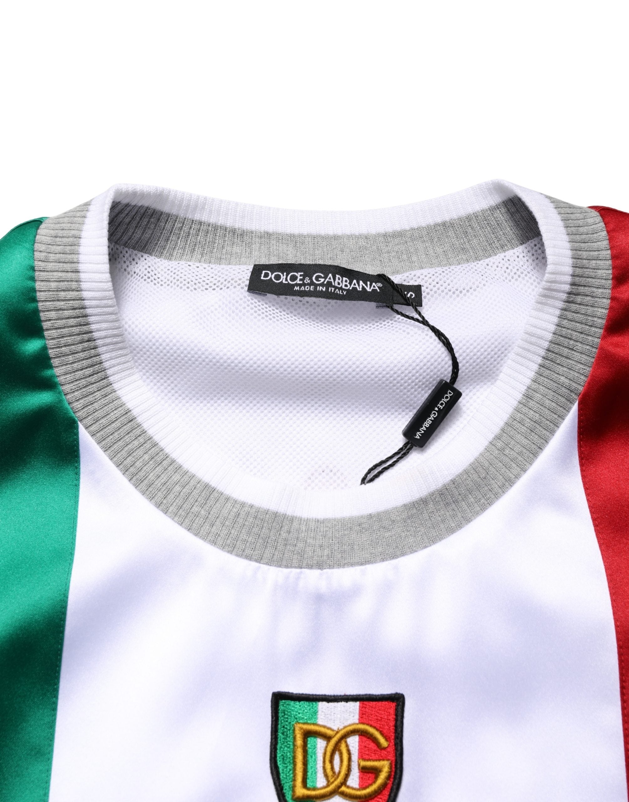 Multicolor Italia DG Logo Satin Tank T-shirt - ventzia
