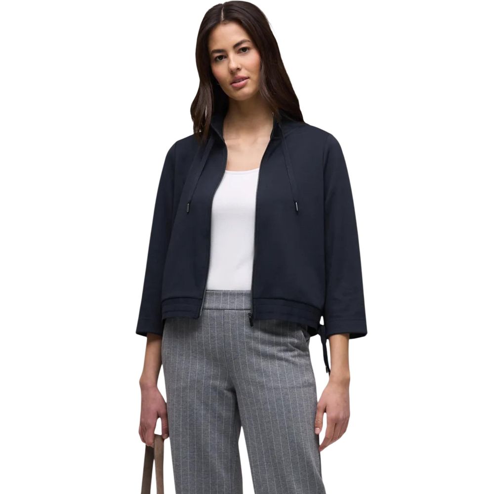 Blue Polyester Sweatshirt - ventzia