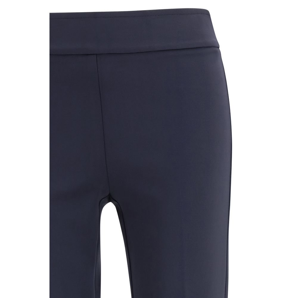 Blue Polyamide Casual Pants - ventzia