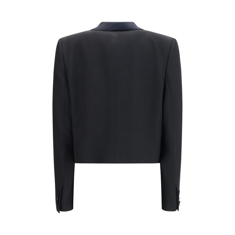 Black Wool Jackets And Coat - ventzia