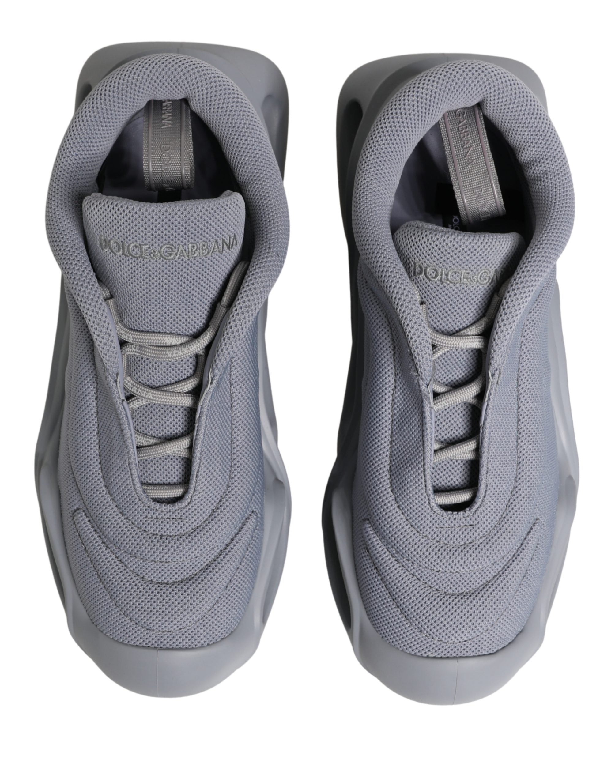 Gray Slip On Wave Low Top Sneakers - ventzia