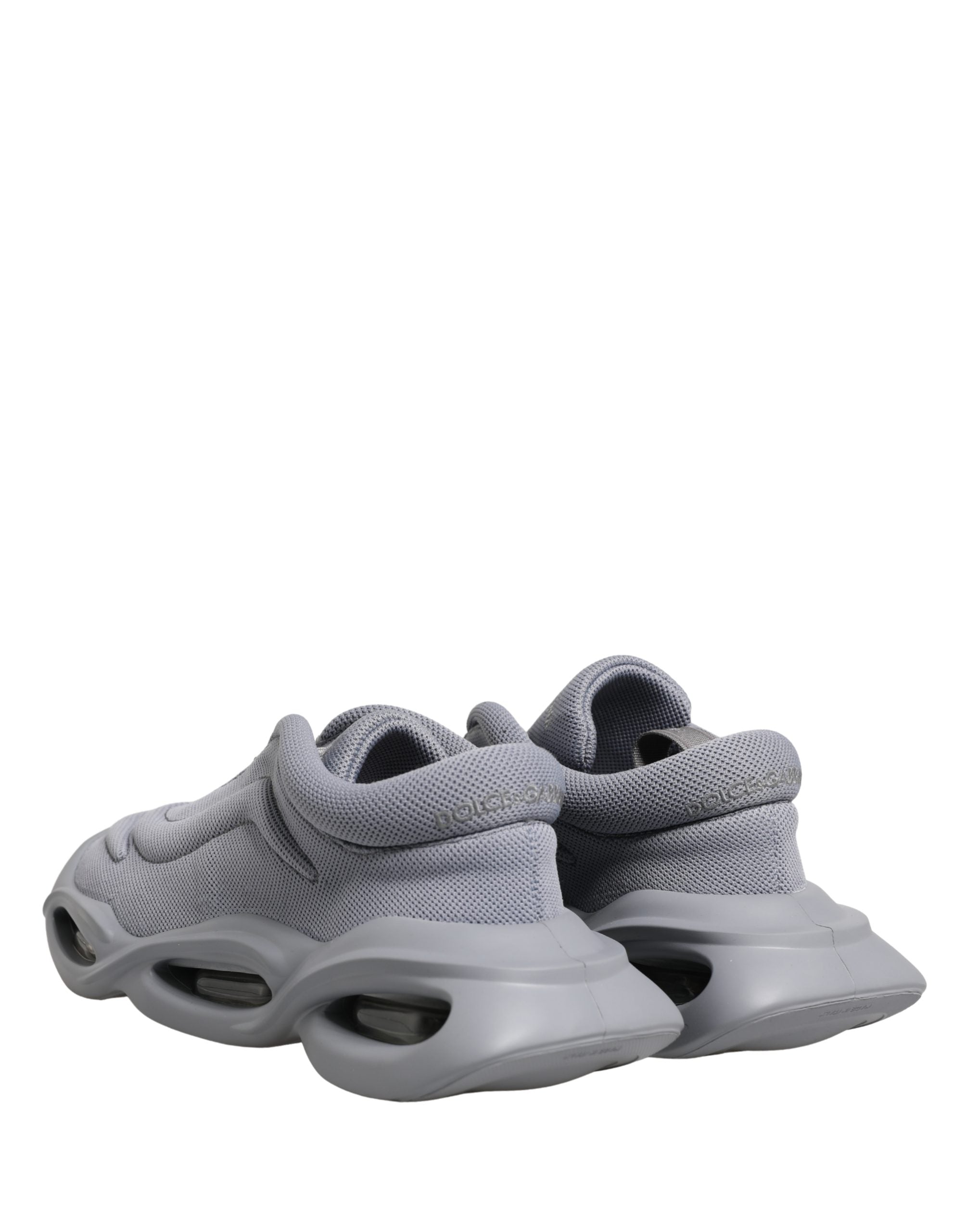 Gray Slip On Wave Low Top Sneakers - ventzia