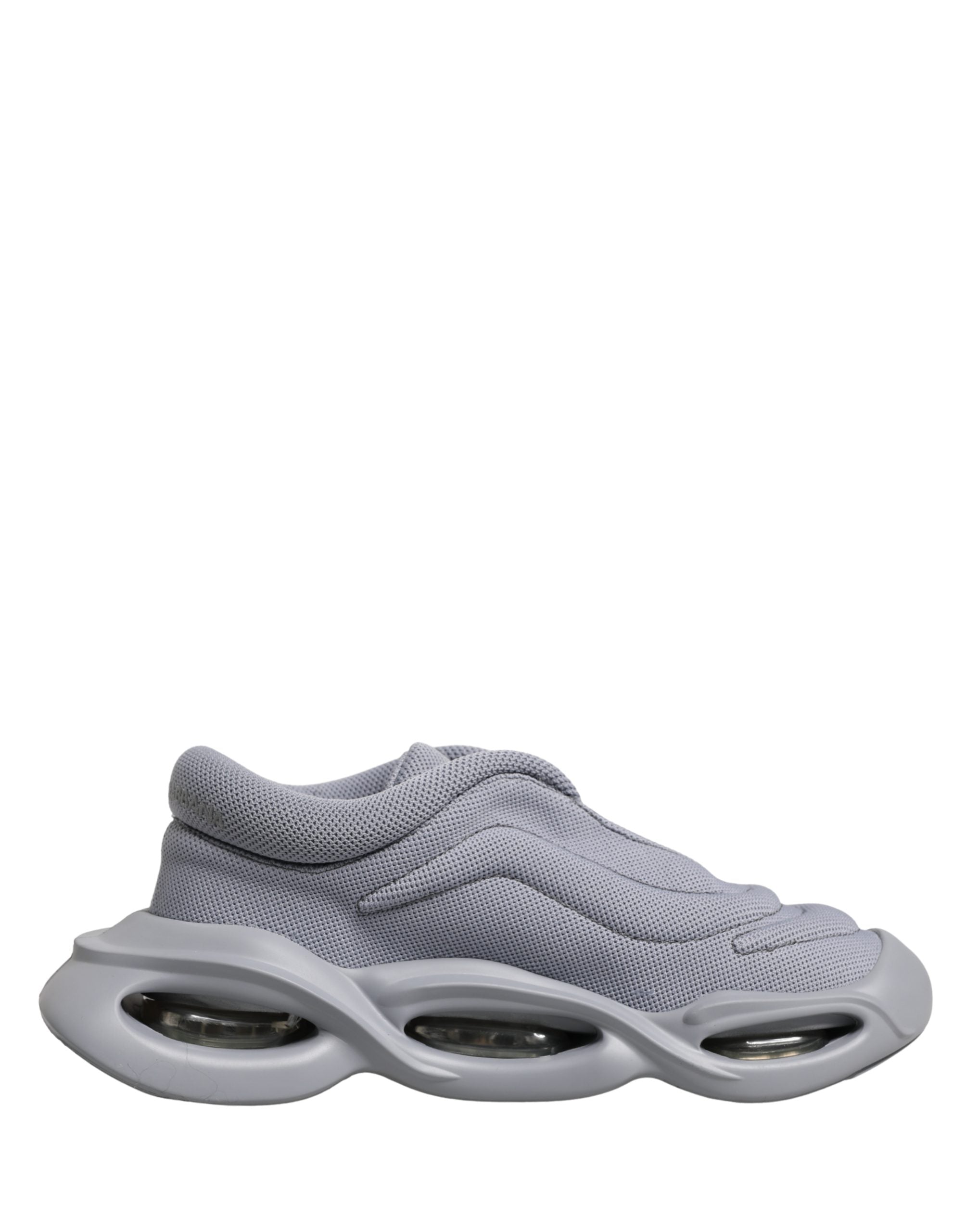 Gray Slip On Wave Low Top Sneakers - ventzia