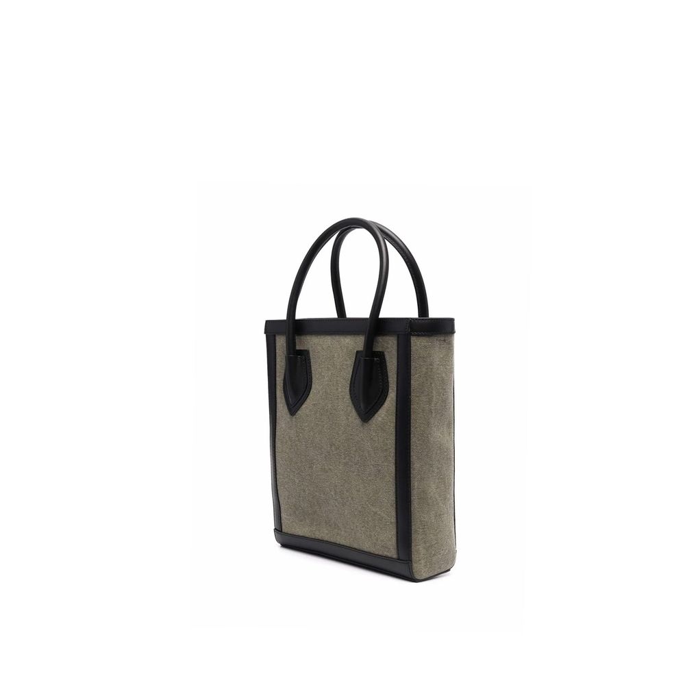 Bicolor Cotton Tote Bag - ventzia