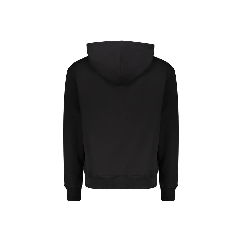 Black Cotton Hoodie - ventzia