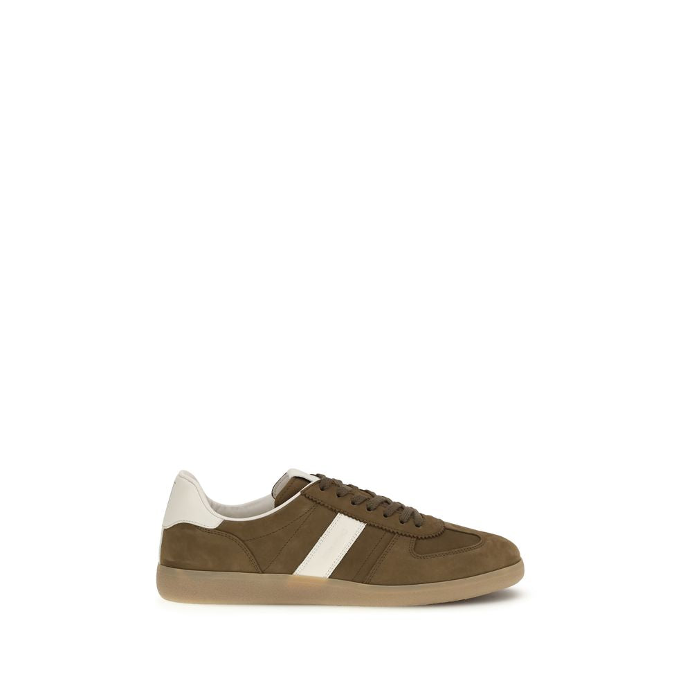 Brown Calf Leather Bos Taurus Low Top Sneakers - ventzia