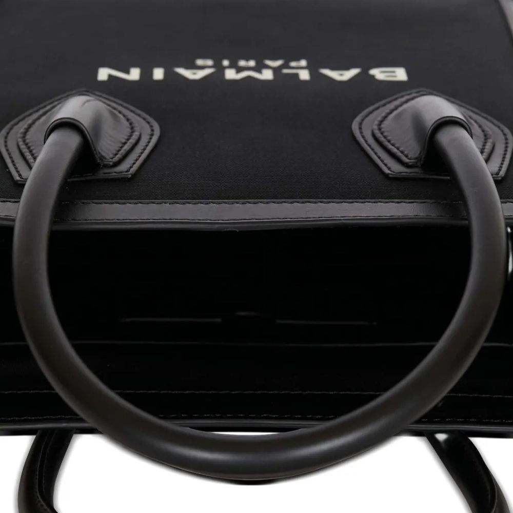 Black Cotton Tote Bag - ventzia