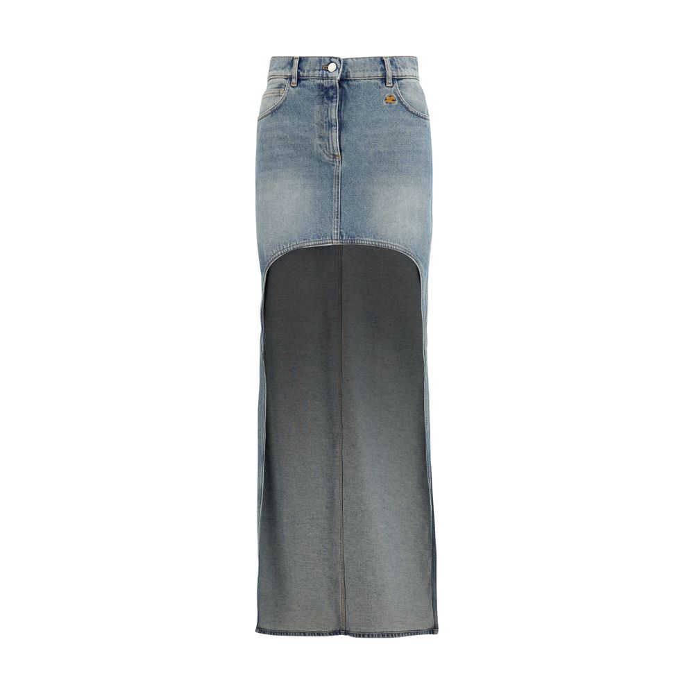 Blue Denim Skirt - ventzia