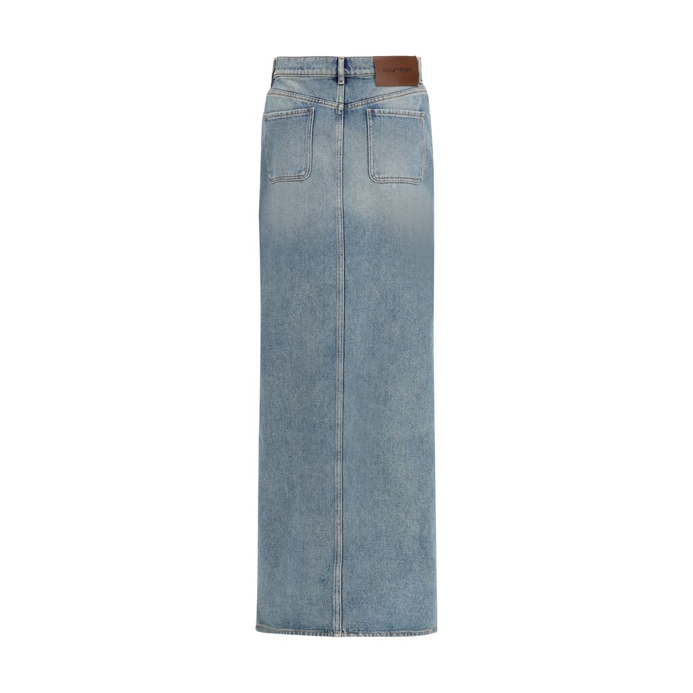 Blue Denim Skirt - ventzia