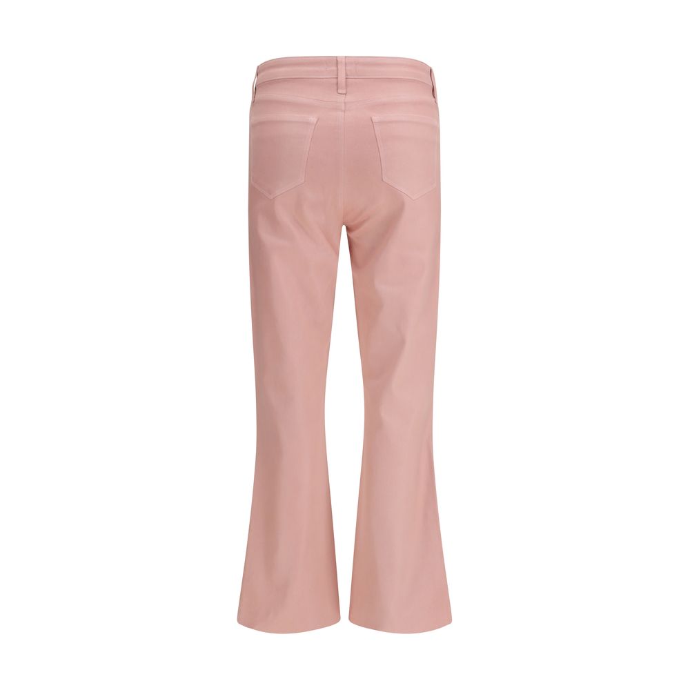 Multicolor Cotton Flared Pants - ventzia