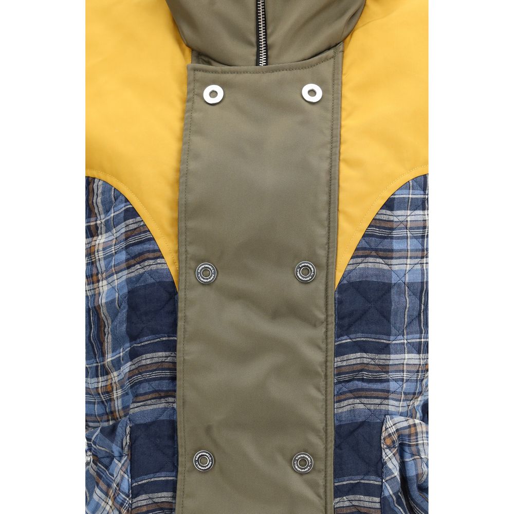 Blue Polyamide Jackets And Coat - ventzia