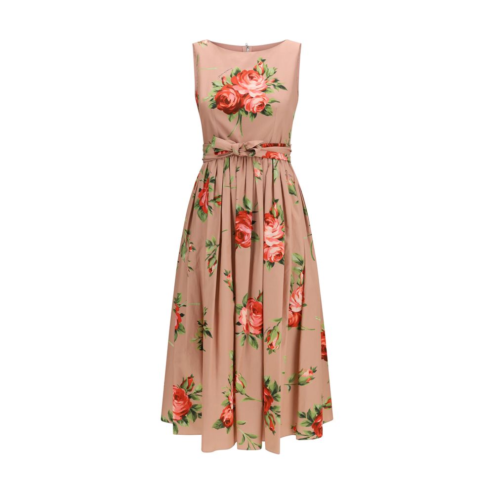 Multicolor Cotton Casual Dress - ventzia