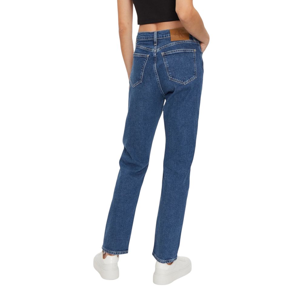 Blue Cotton Skinny Jeans - ventzia