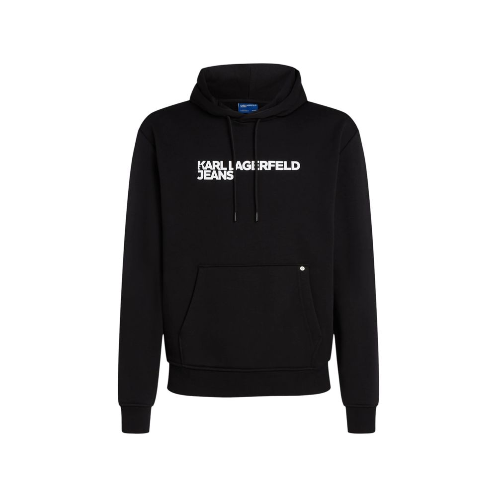 Black Cotton Hoodie - ventzia