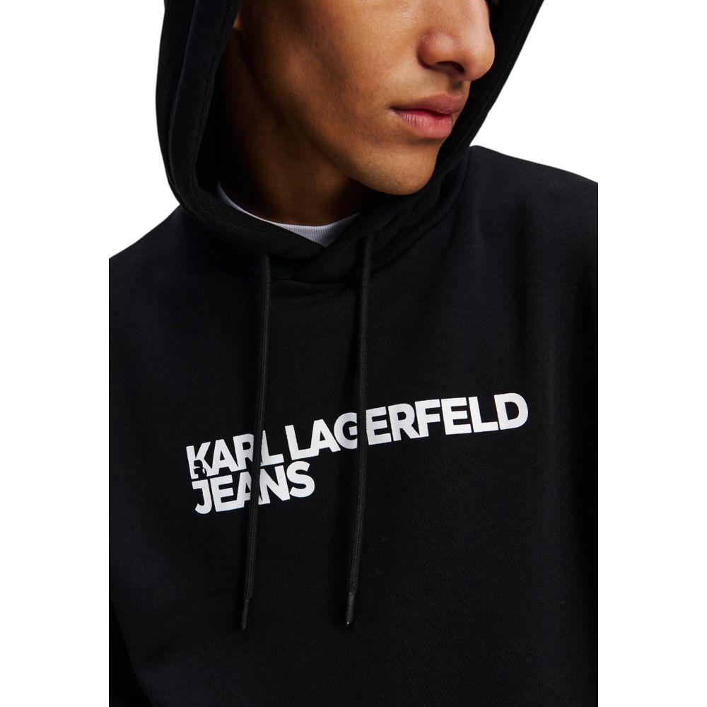 Black Cotton Hoodie - ventzia