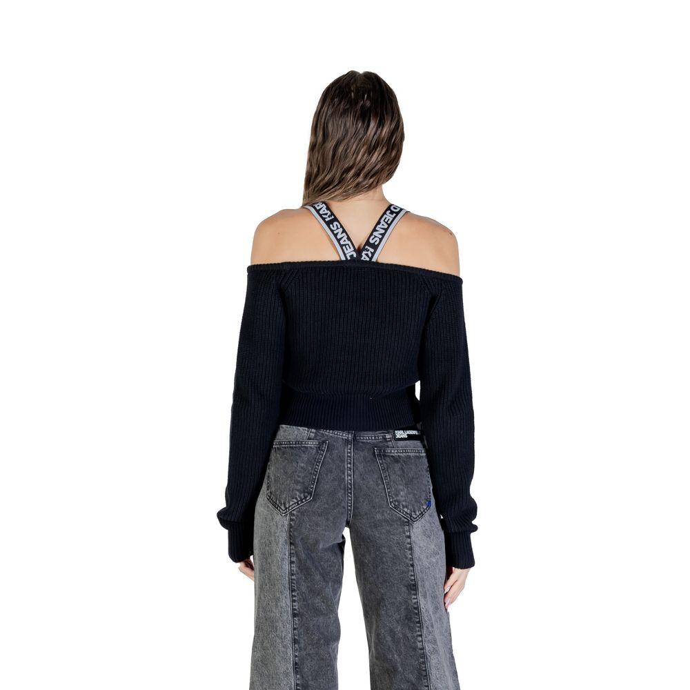 Black Cotton Sweatshirt - ventzia