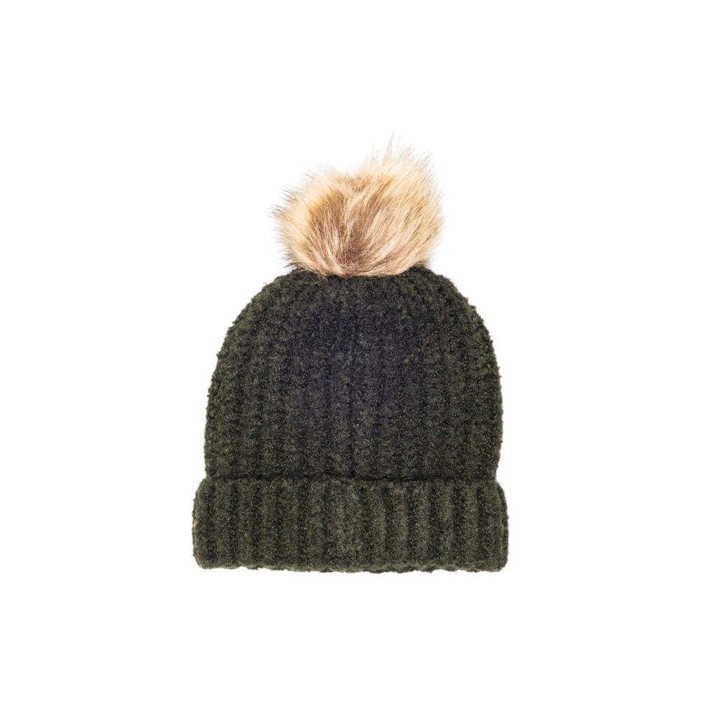 Green Polyester Beanie - ventzia