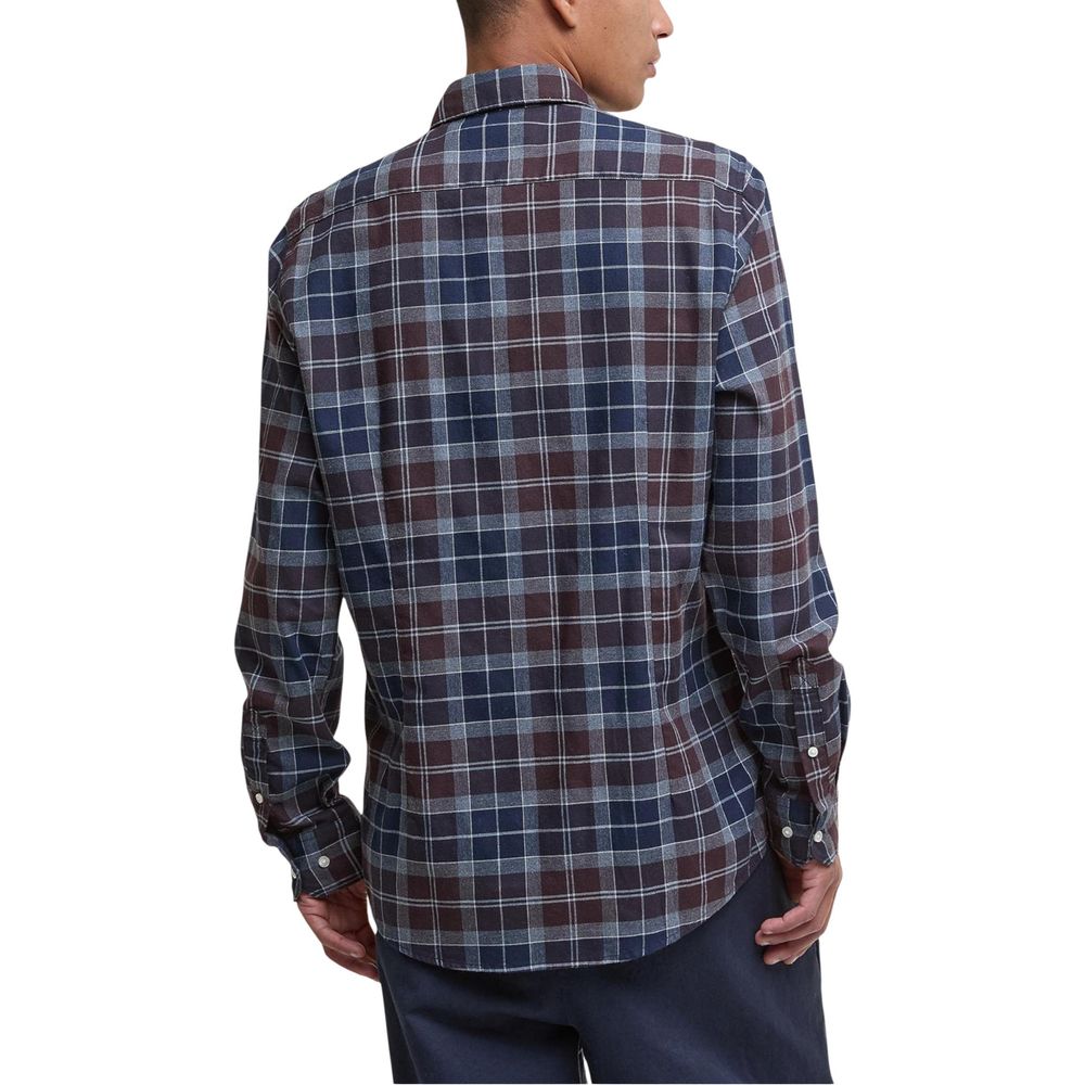 Bicolor Cotton Pattern Shirt - ventzia