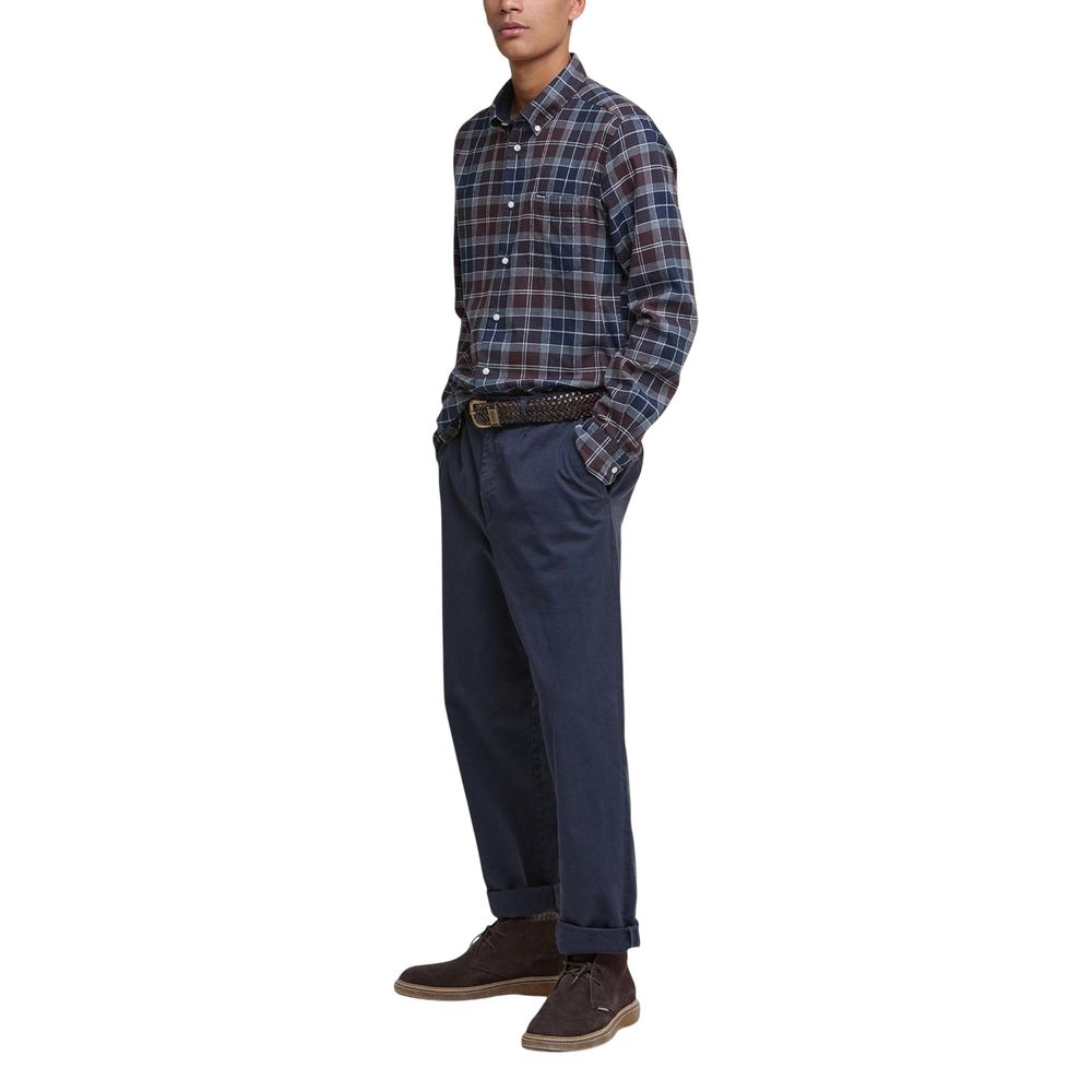 Bicolor Cotton Pattern Shirt - ventzia