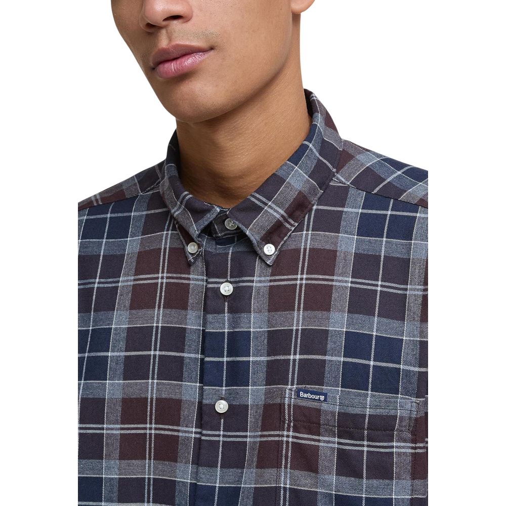 Bicolor Cotton Pattern Shirt - ventzia
