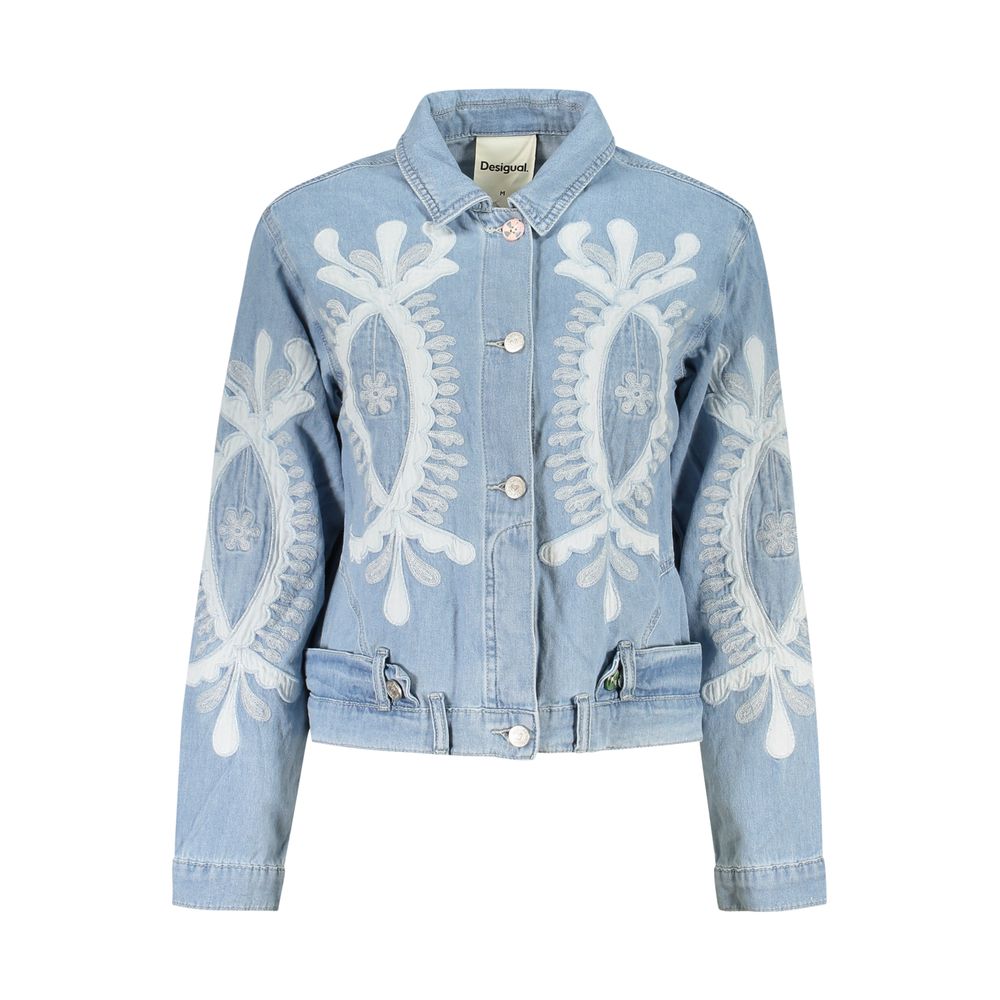 Azzurro Cotton Women Jacket - ventzia