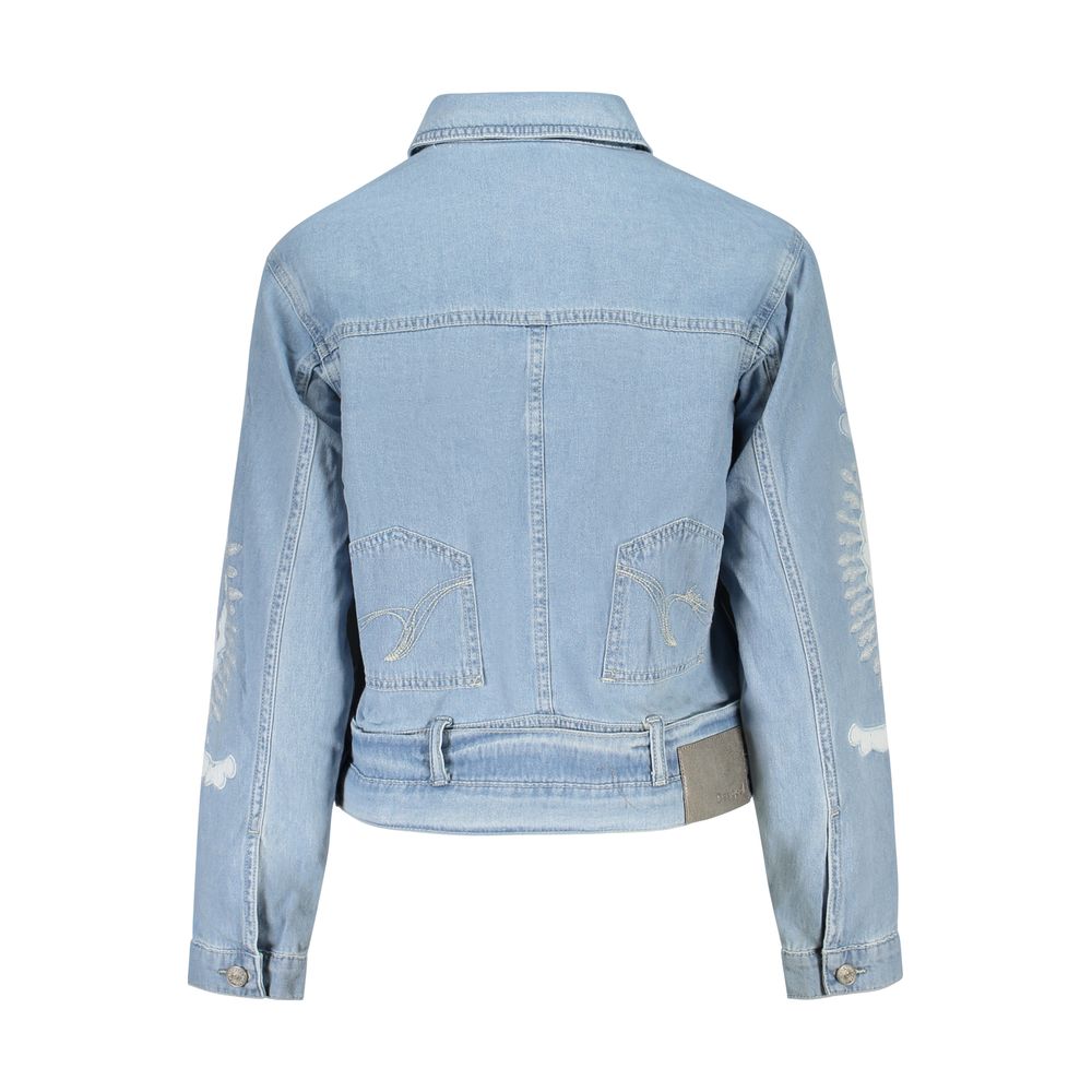 Azzurro Cotton Women Jacket - ventzia
