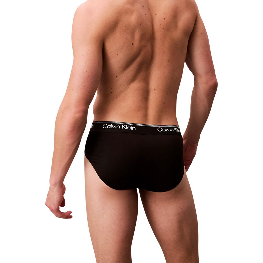 Black Recycled Polyester Briefs - ventzia
