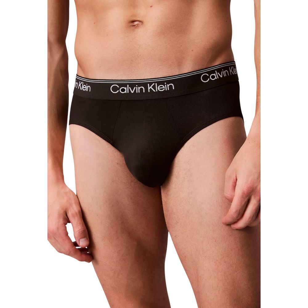 Black Recycled Polyester Briefs - ventzia