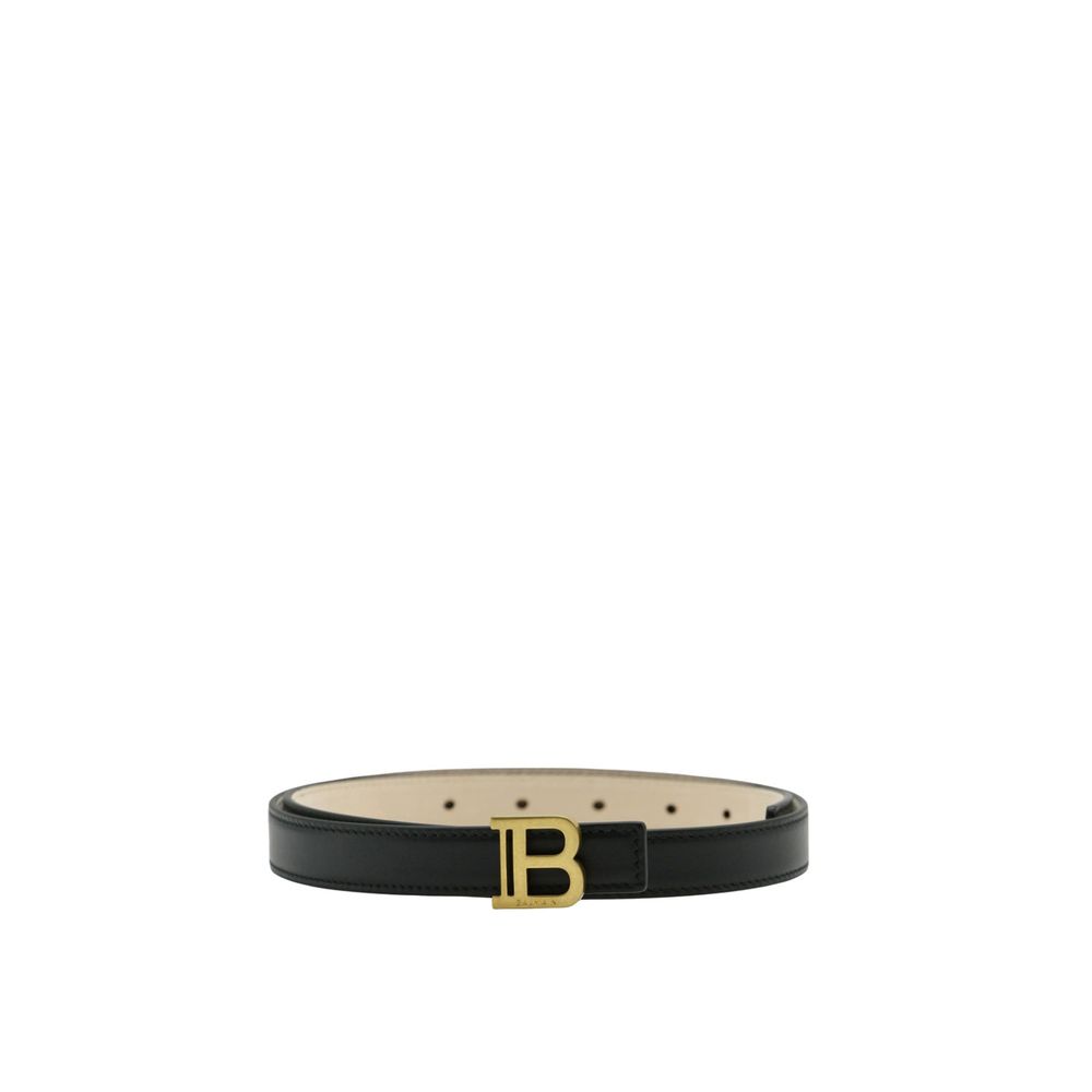 Black Leather Regular Belt - ventzia