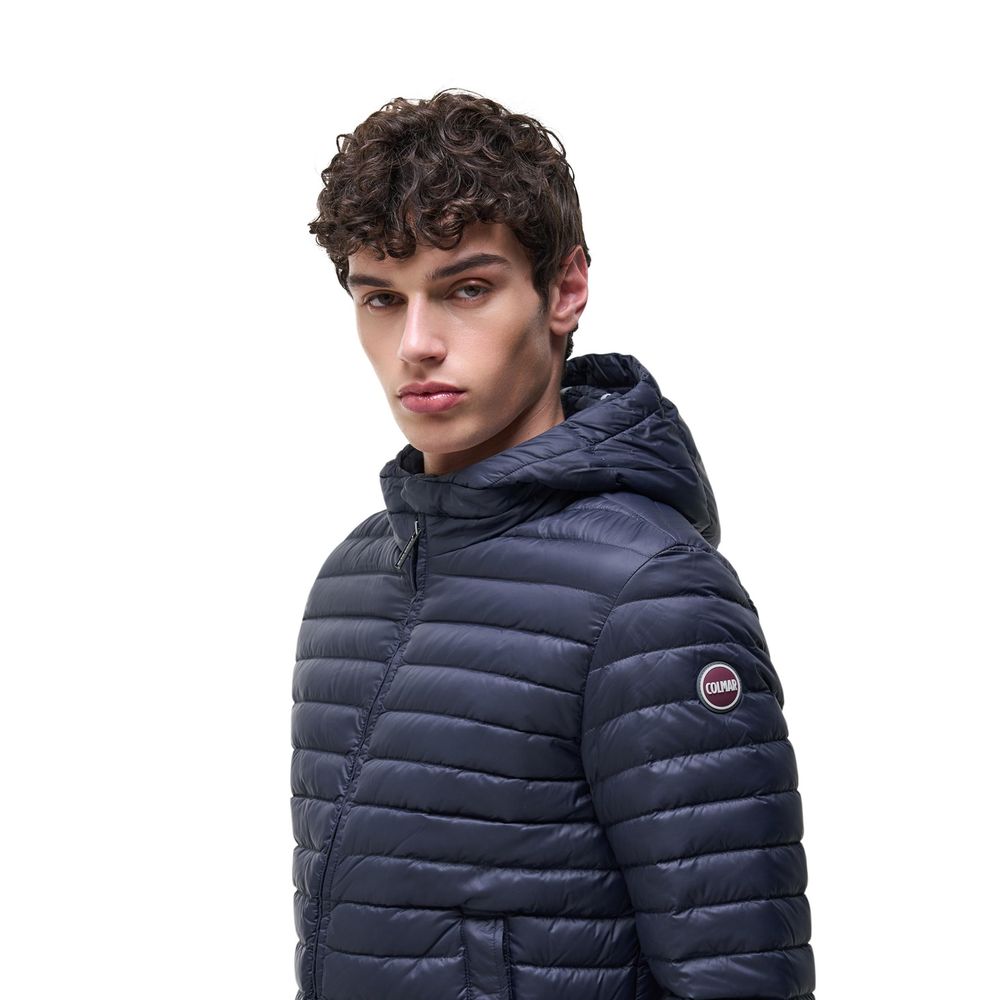 Blue Polyamide Shell Jacket - ventzia