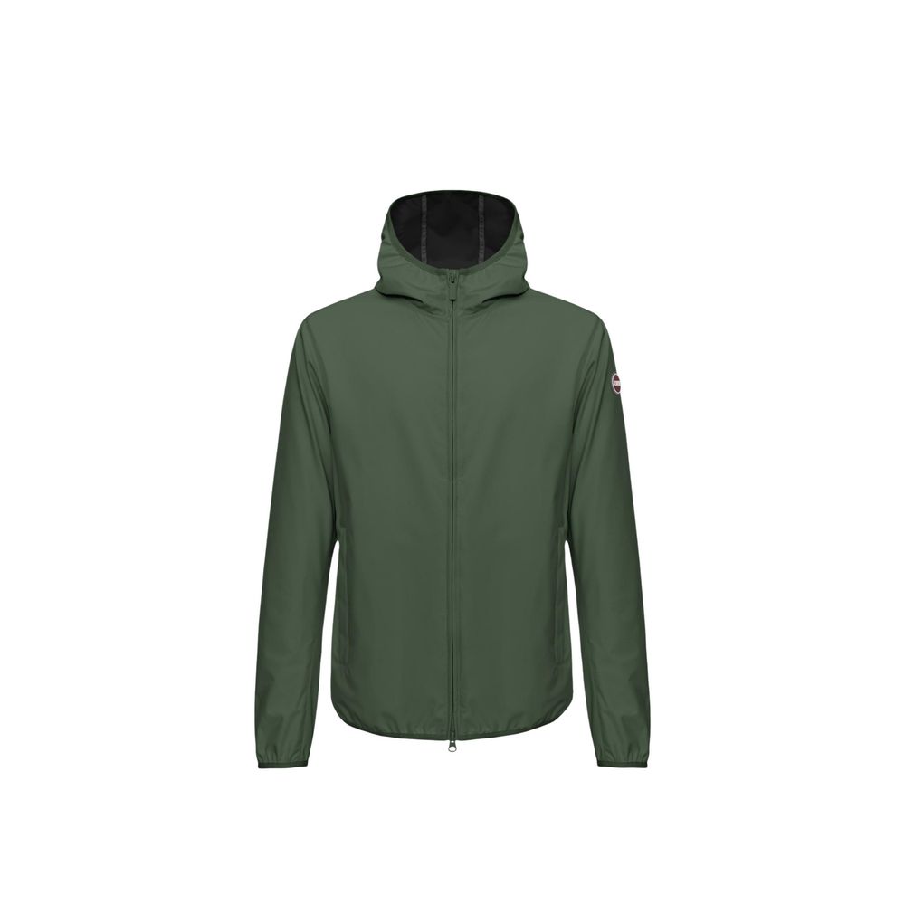 Green Polyester Shell Jacket - ventzia