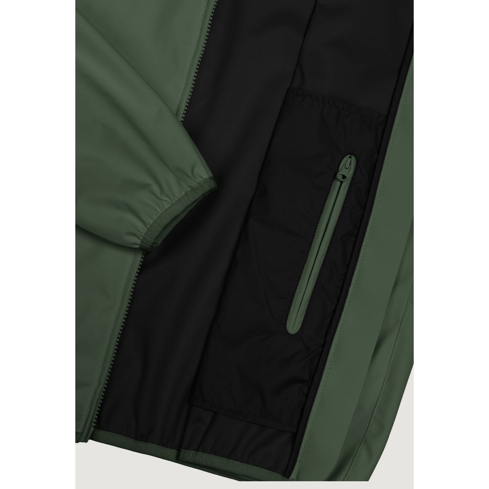 Green Polyester Shell Jacket - ventzia