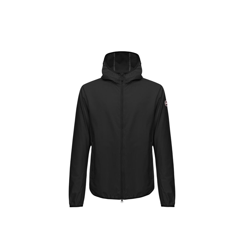 Black Polyester Shell Jacket - ventzia