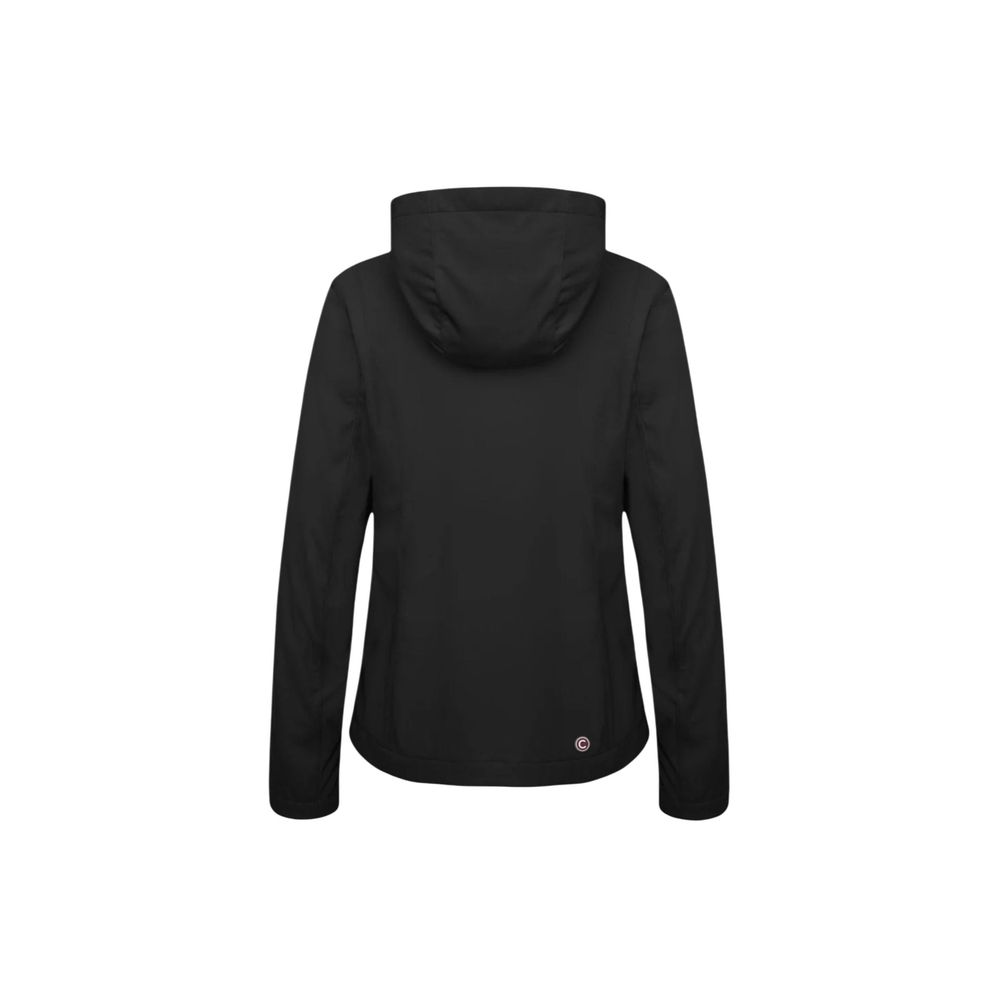 Black Polyester Shell Jacket - ventzia