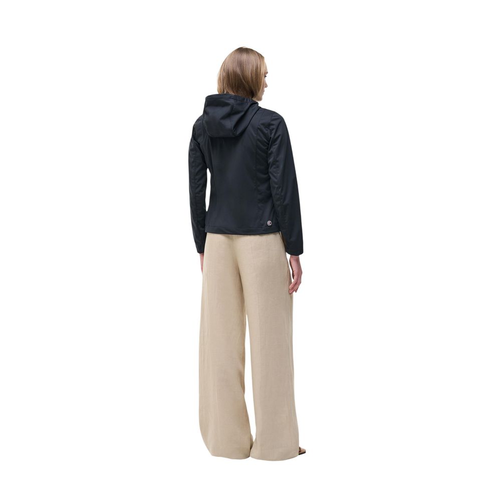 Black Polyester Shell Jacket - ventzia
