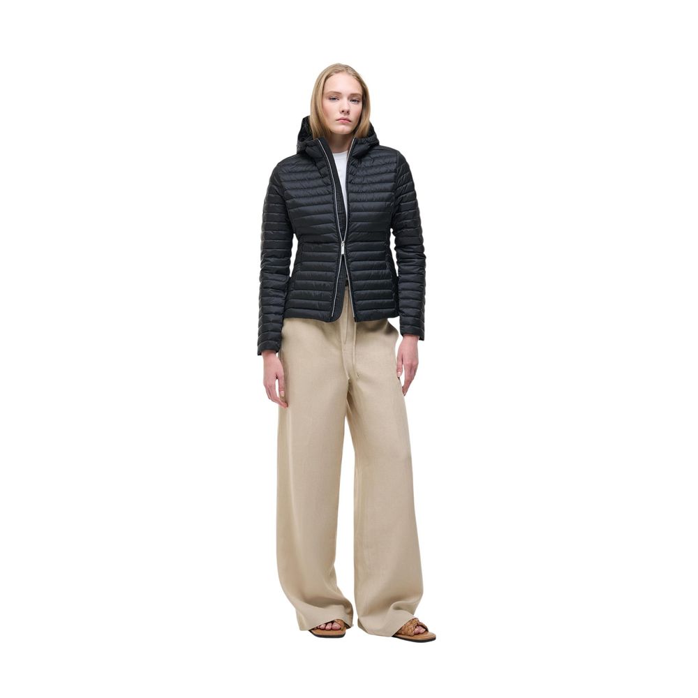 Black Polyamide Coat - ventzia