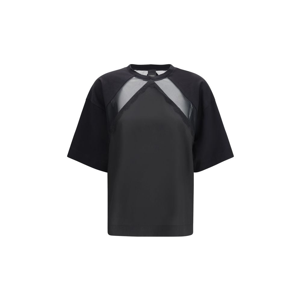 Black Cotton T-Shirt - ventzia