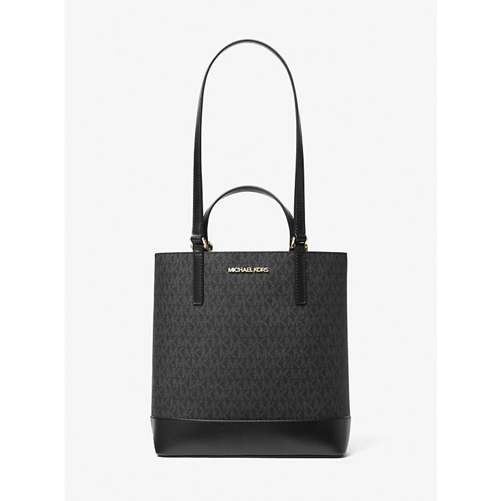 Black Leather Shoulder Bag - ventzia
