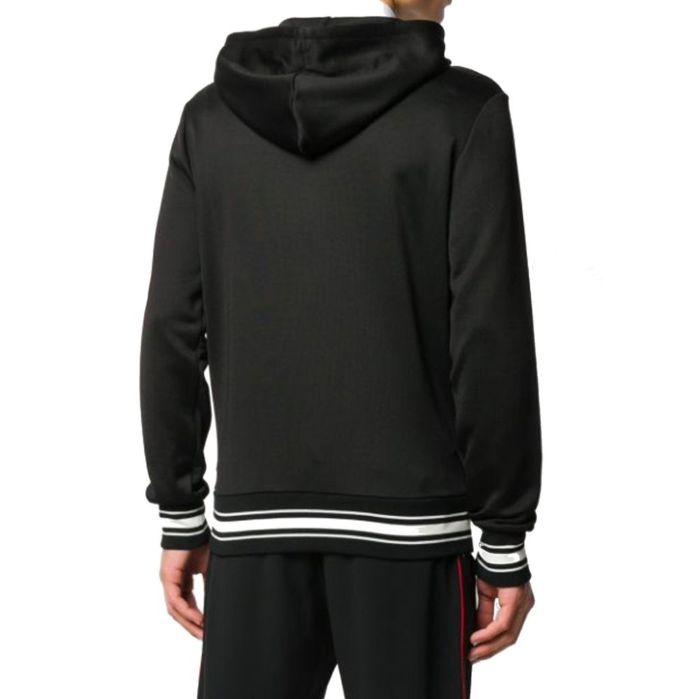 Black Cotton Sweatshirt - ventzia