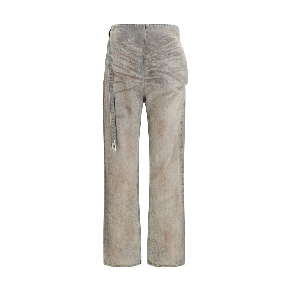 Gray Cotton Slim Fit Jeans - ventzia