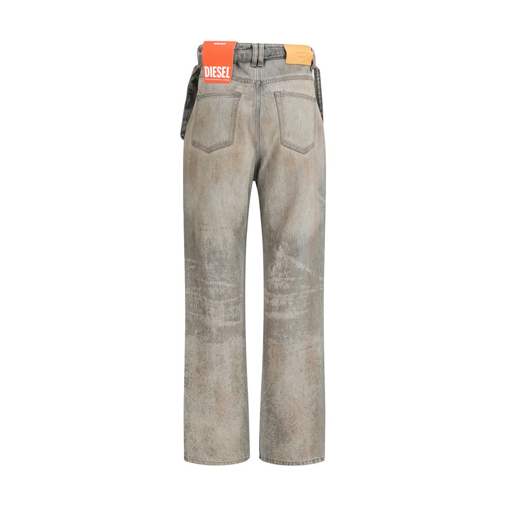 Gray Cotton Slim Fit Jeans - ventzia