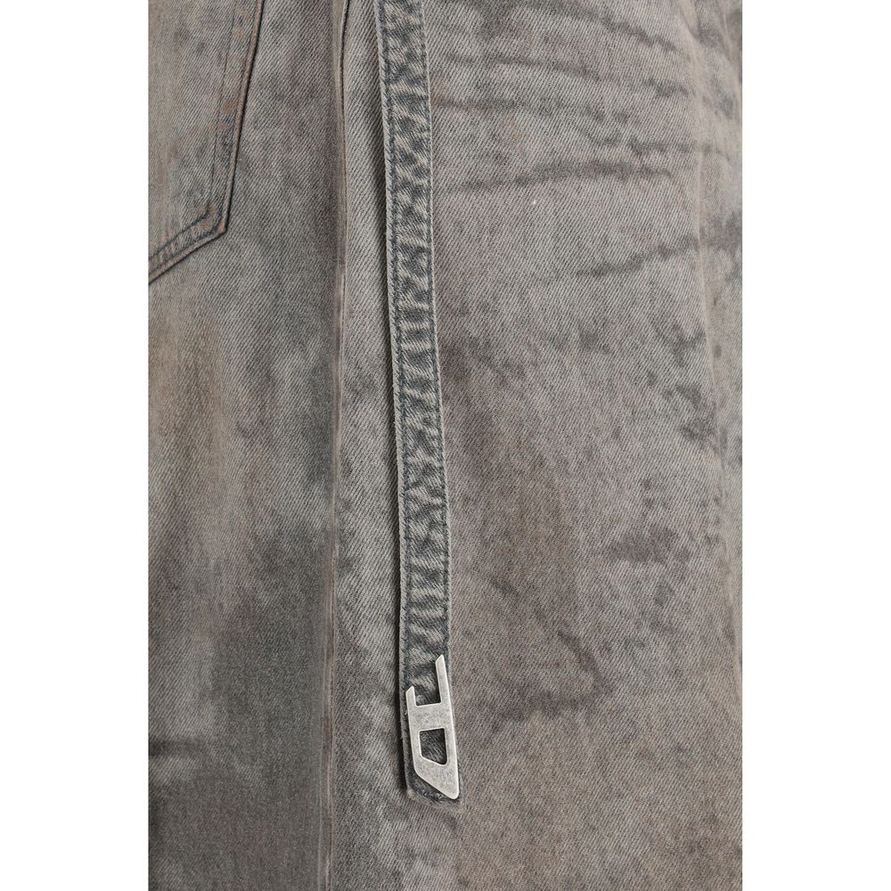 Gray Lyocell Midi Skirt - ventzia