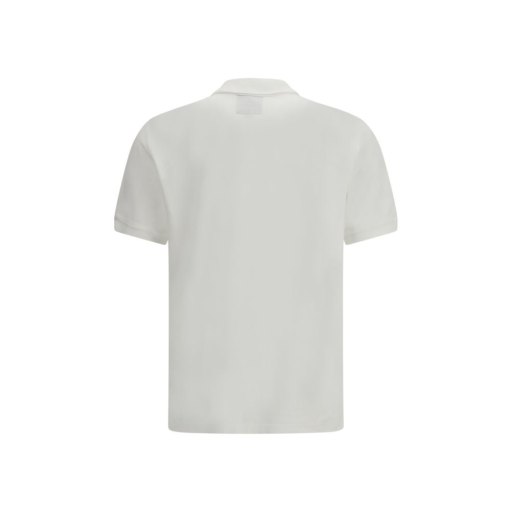 White Cotton Polo Shirt - ventzia