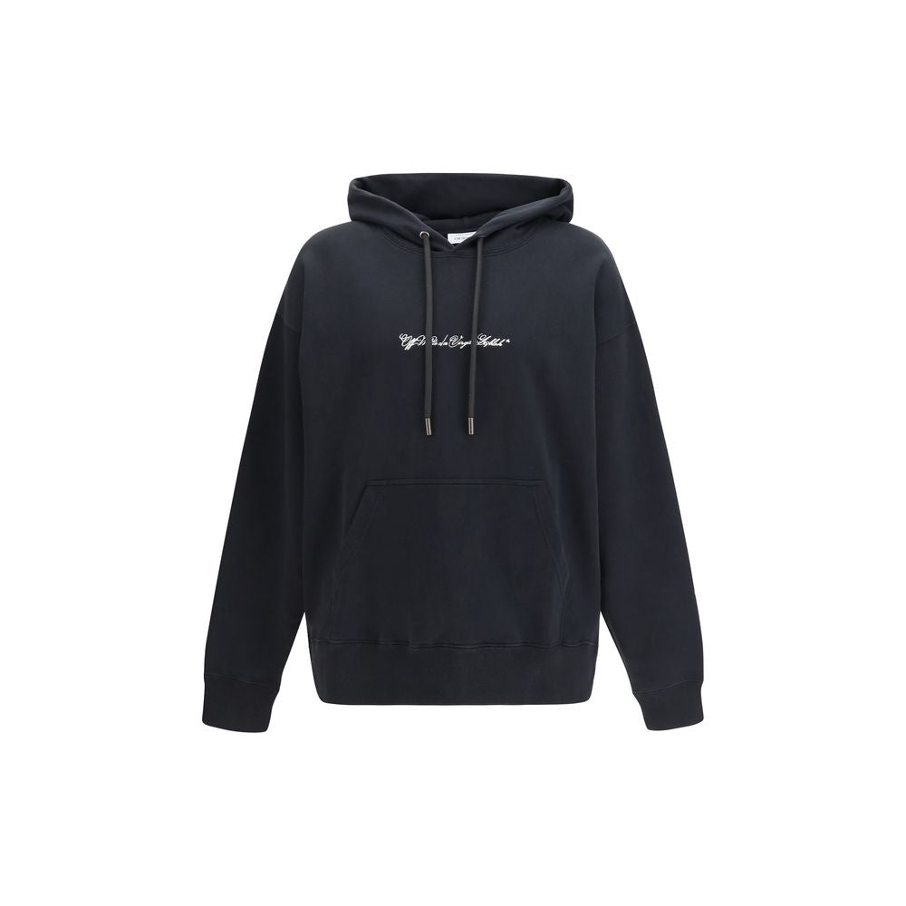 Black Cotton Sweatshirt - ventzia