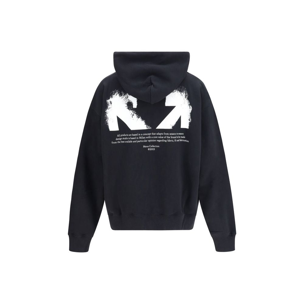 Black Cotton Sweatshirt - ventzia