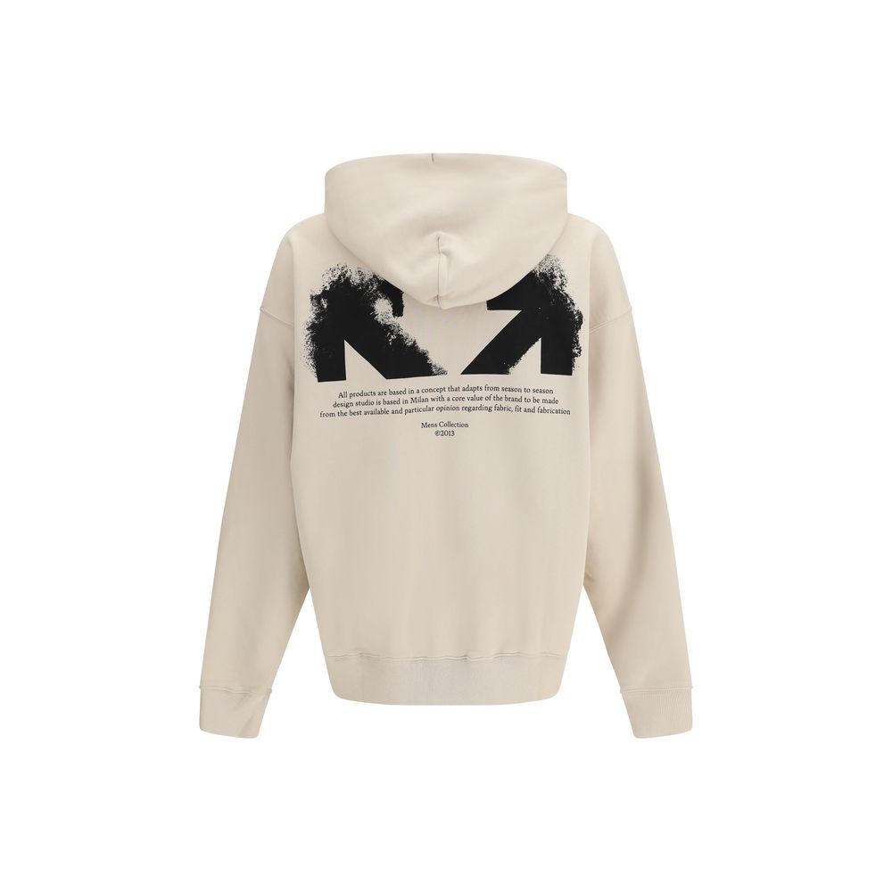 Beige Cotton Sweatshirt - ventzia
