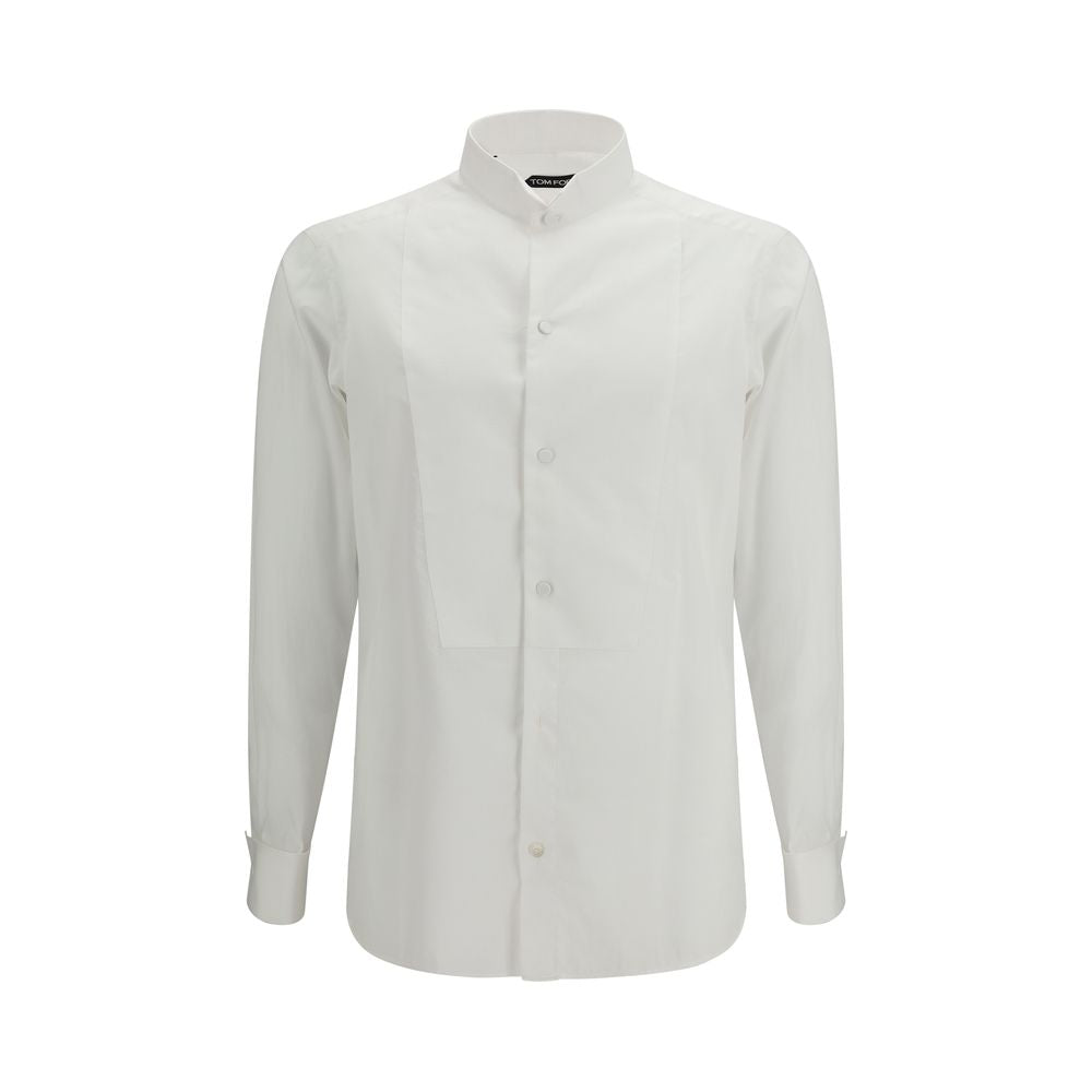 White Cotton Dress Shirt - ventzia